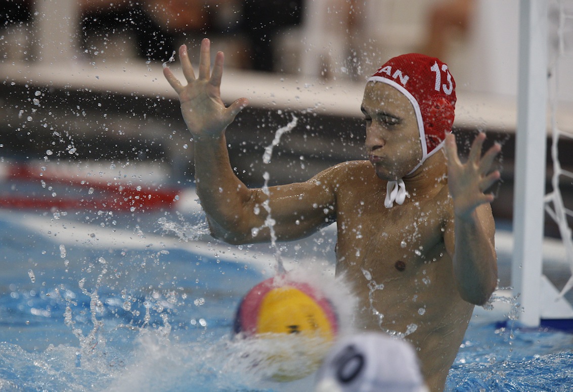 Canada captures bronze in Men's Water Polo at the Pan Am Games. Photo by Michael P. Hall