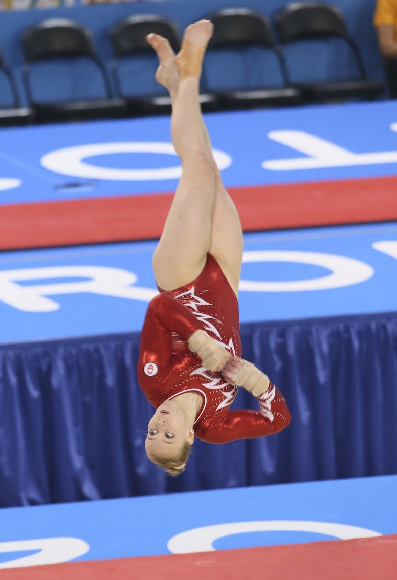 Ellie Black of Halifax wins the gold medal in floor exercise