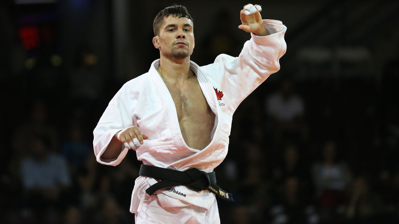 Sergio Pessoa in the bronze medal bout at the Pan American Games on July 11, 2015. 