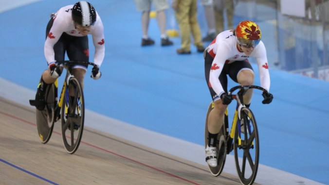 Monique Sullivan, Kate O'Brien Monique Sullivan sprints ahead of Kate O'Brien at Pan Am Games on July 19, 2015.
