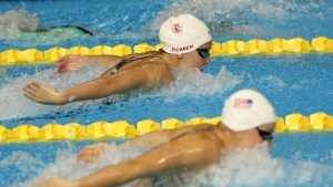 Sydney Pickrem competes in the 200 m Individual Medley