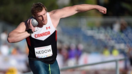 Tim Nedow Tim Nedow competes in the men's shot put