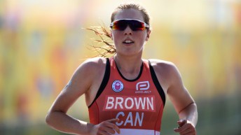 Joanna Brown during the triathlon event at Toronto 2015