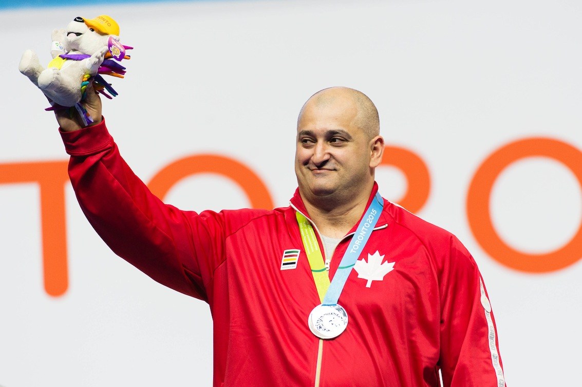 Canada's George Kobaladze wins the silver medal