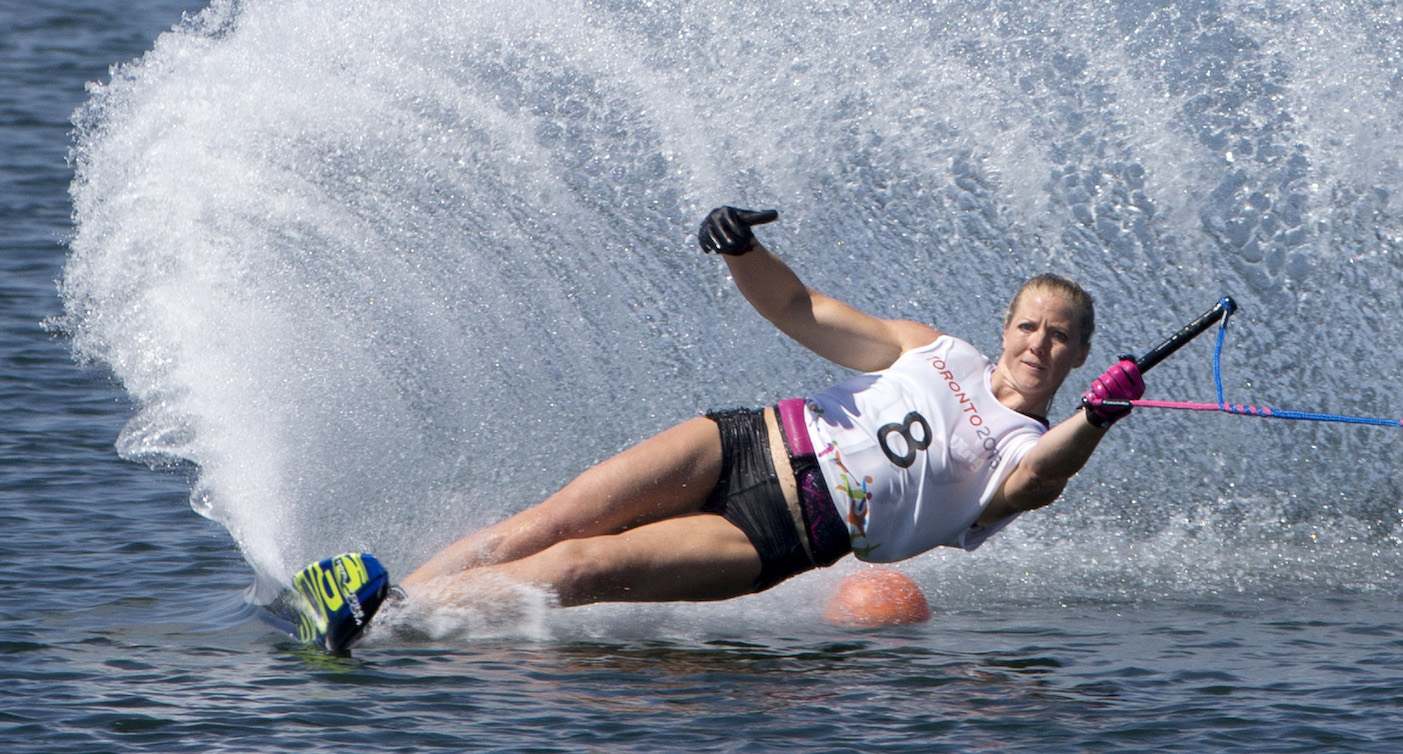 Whitney McClintock competing