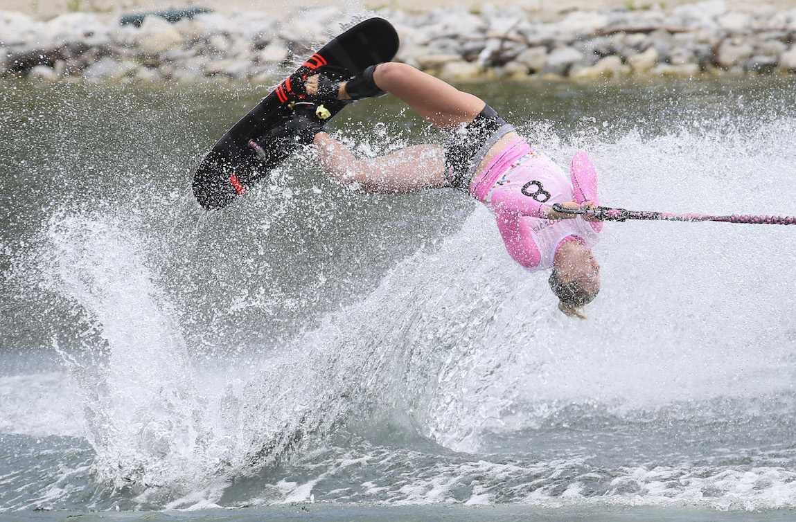 Whitney McClintock competing