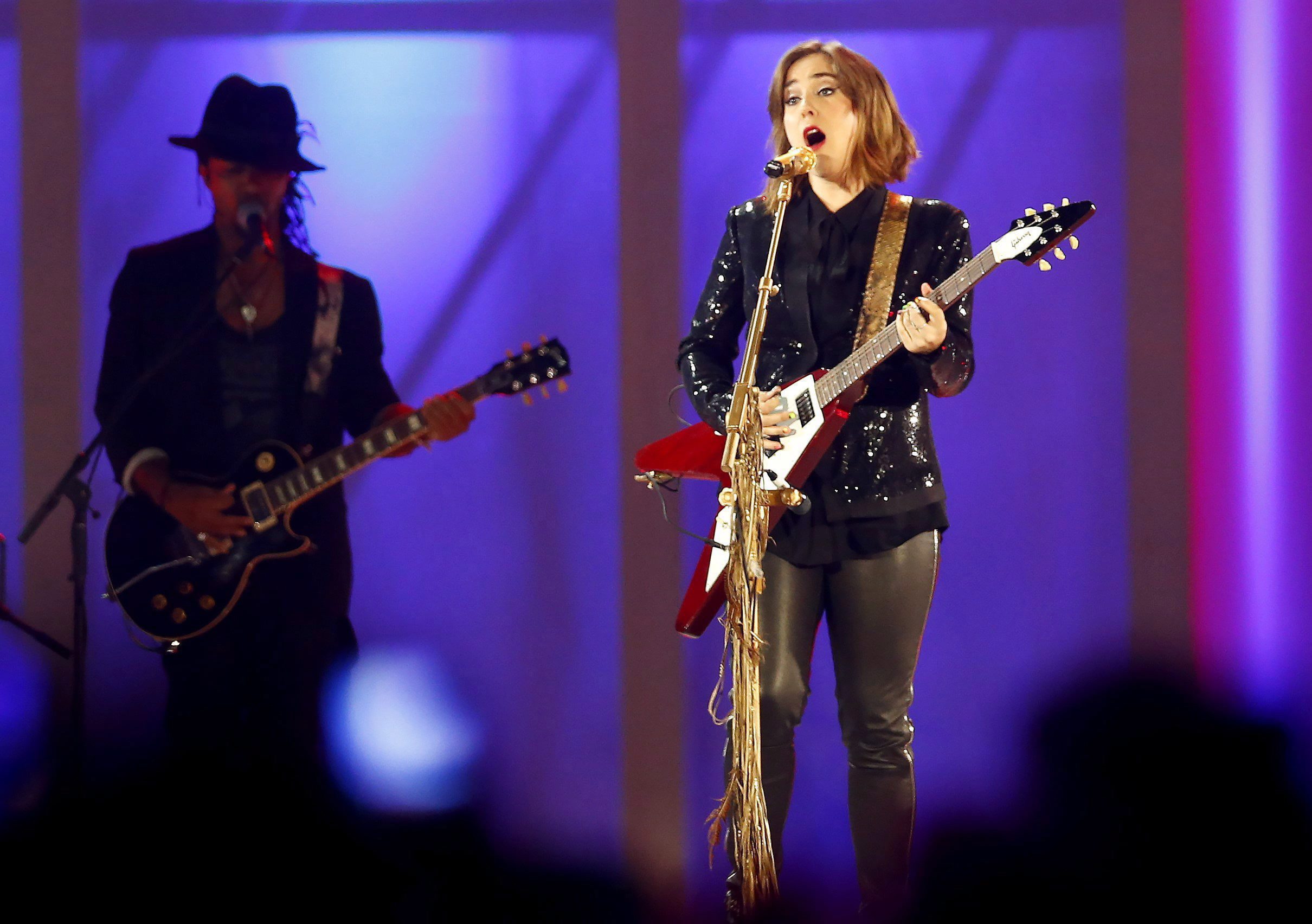 Serena Ryder performs during the closing ceremony at the Pan Am Games in Toronto