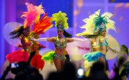Dancers perform during the closing ceremony of the 2015 Pan Am Games