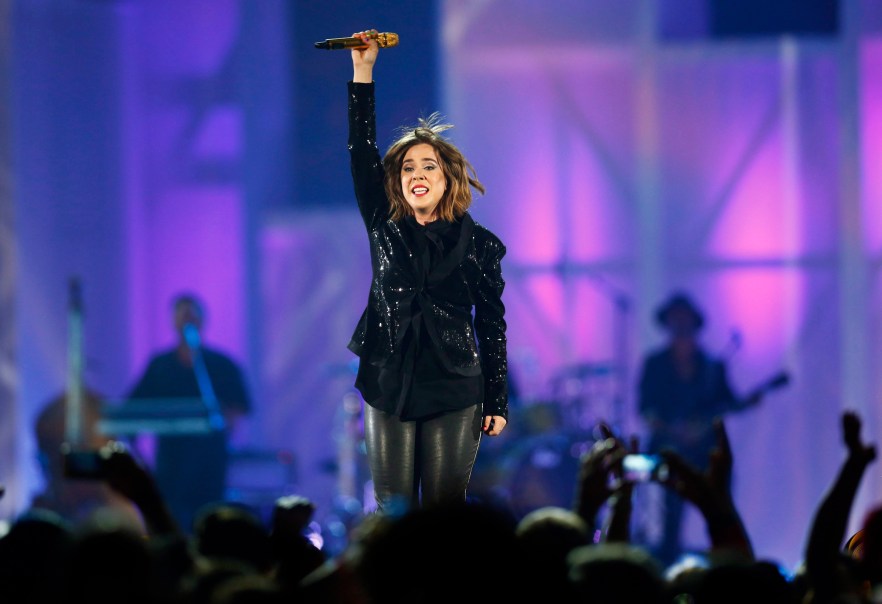 Serena Ryder performs during the closing ceremony at the Pan Am Games in Toronto