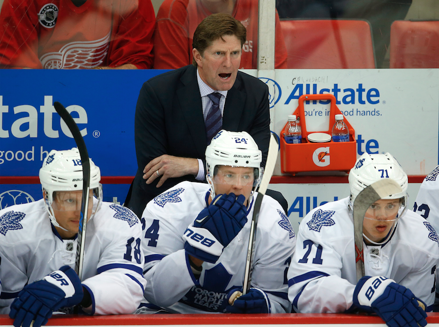 Maple Leafs bench boss Mike Babcock
