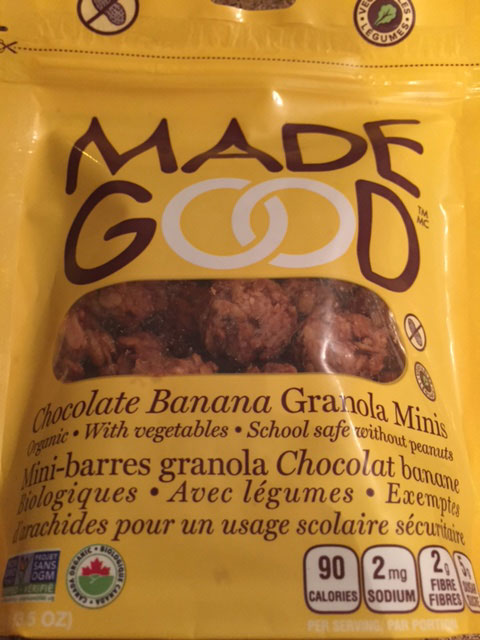 Granola bites for munching on the plane