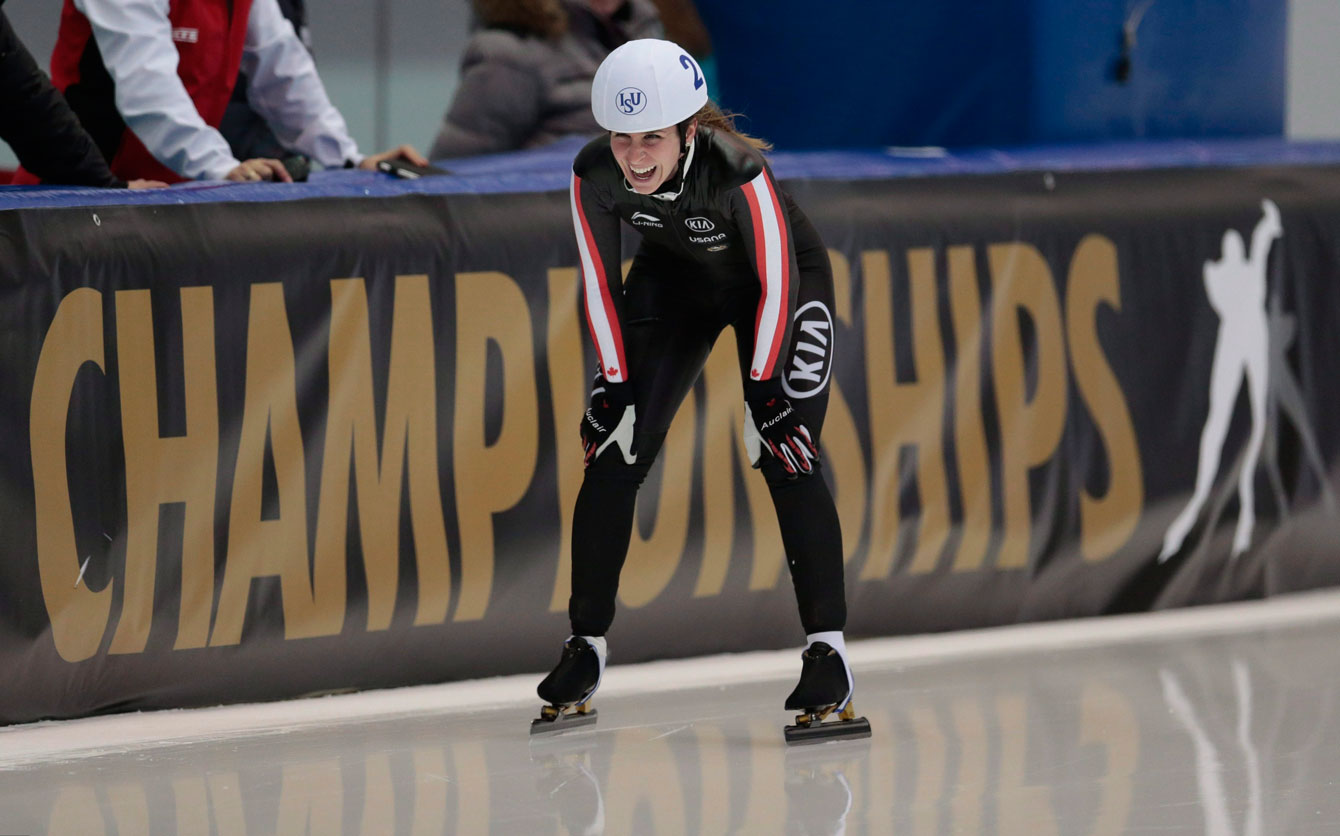 Blondin reacts after winning