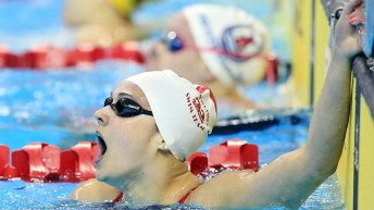 Kylie Masse in awe after setting the women's national record