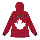 Mens Softshell Maple Leaf Canada Jacket---Back, $125
