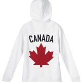 Womens Maple Leaf Hoodie, White---Back, $95