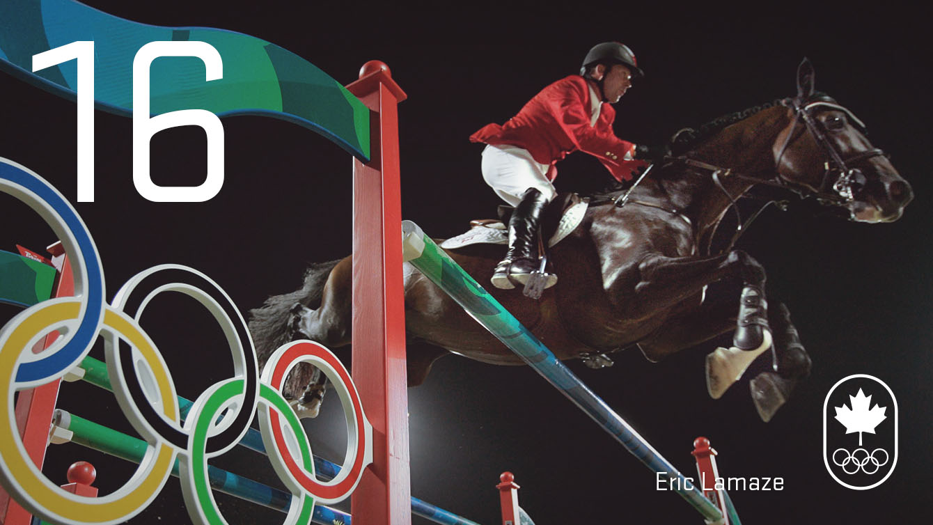Day 16 - Eric Lamaze: Beijing 2008, equestrian (gold)