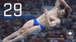 Day 29 - Alexandre Despatie: Beijing 2008, diving (silver)