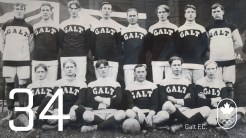 Day 34 - Galt F.C.: St.Louis 1904, football (gold)