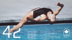 Day 42 - Sylvie Bernier: LosAngeles 1984, diving (gold)