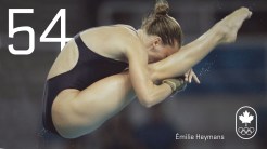 Day 54 - Émilie Heymans: Beijing 2008, diving (silver)