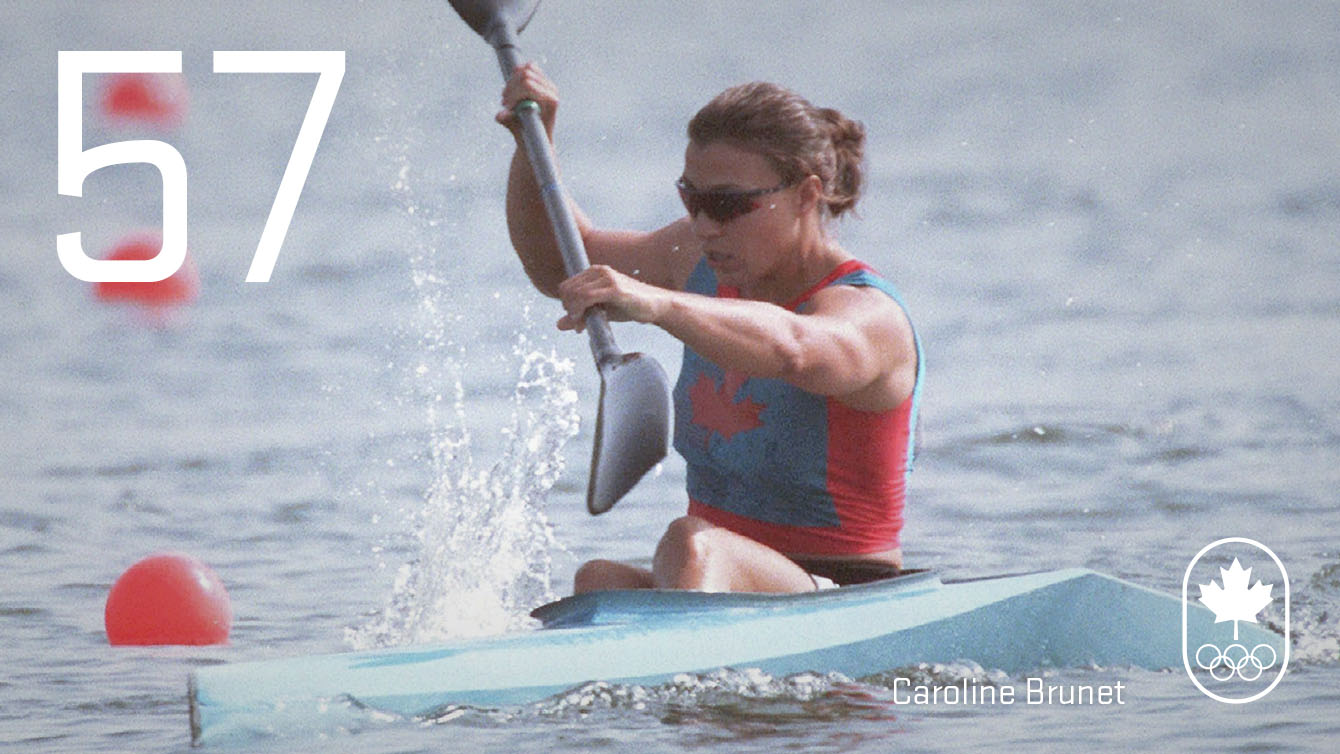 Day 57 - Caroline Brunet: Atlanta 1996, kayak sprint (silver)