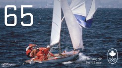 Day 65 - Terry McLaughlin and Evert Bastet: Los Angeles 1984, sailing (silver)