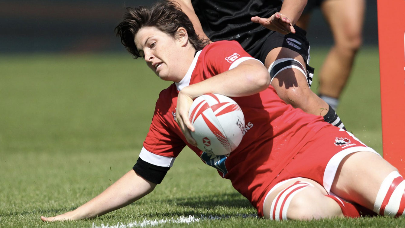 Brittany Benn at Clermont Sevens versus New Zealand on May 28, 2016 (via World Rugby).