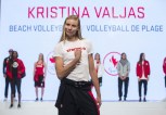 Kristina Valjas at the 2016 Team Canada Olympic clothing launch by Hudson's Bay on April 12, 2016.