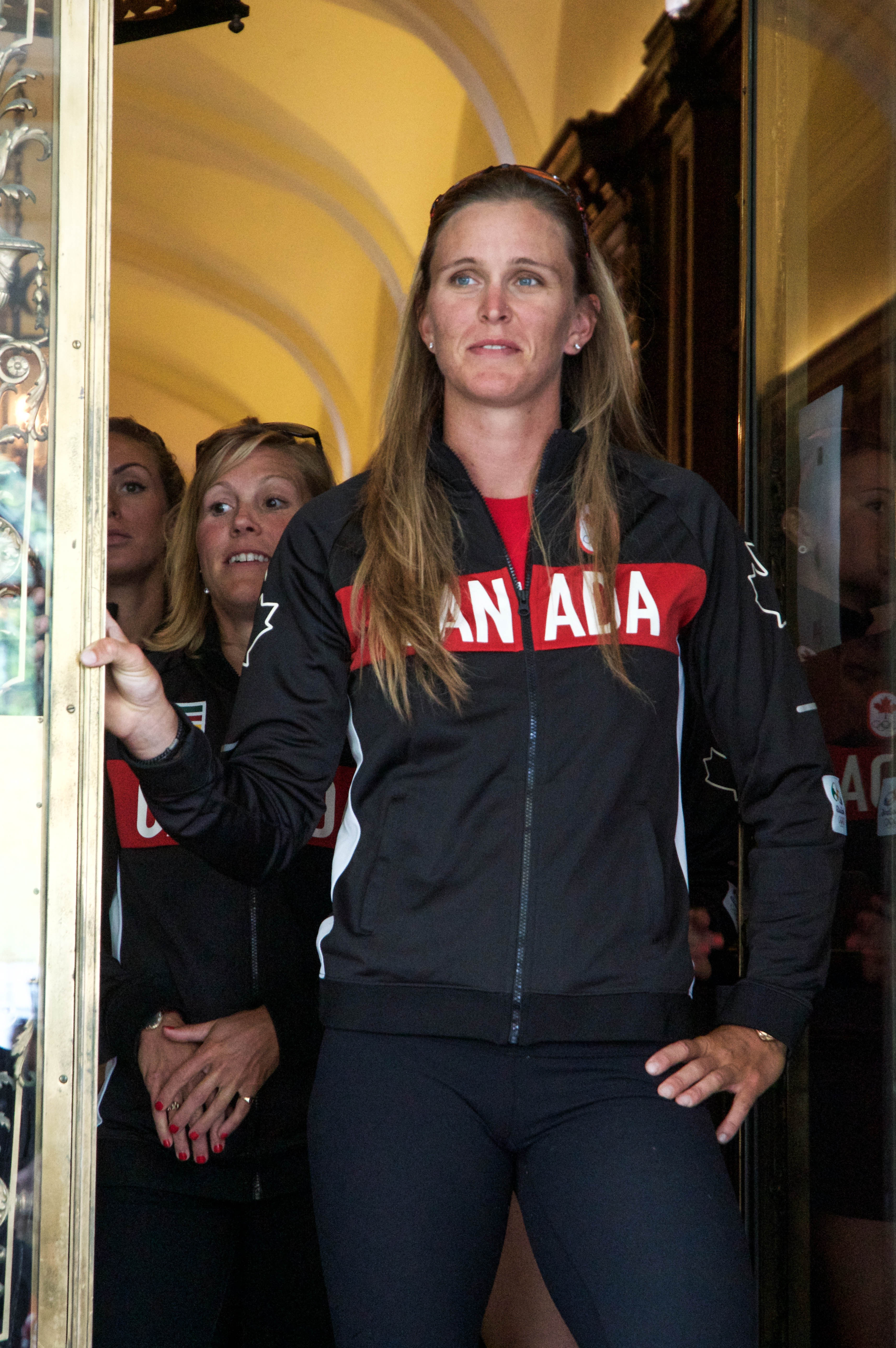 Carling Zeeman at the Olympic rowing team announcement on June 28, 2016 in Toronto. Zeeman will be making her Olympic debut in women's single sculls. Photo: Tavia Bakowski