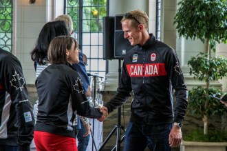 Eric Woelfl at the Olympic rowing team announcement on June 28, 2016 in Toronto. Photo: Tavia Bakowski