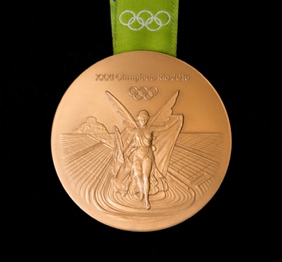 Rio 2016 gold medal front