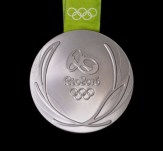 Rio 2016 silver medal back