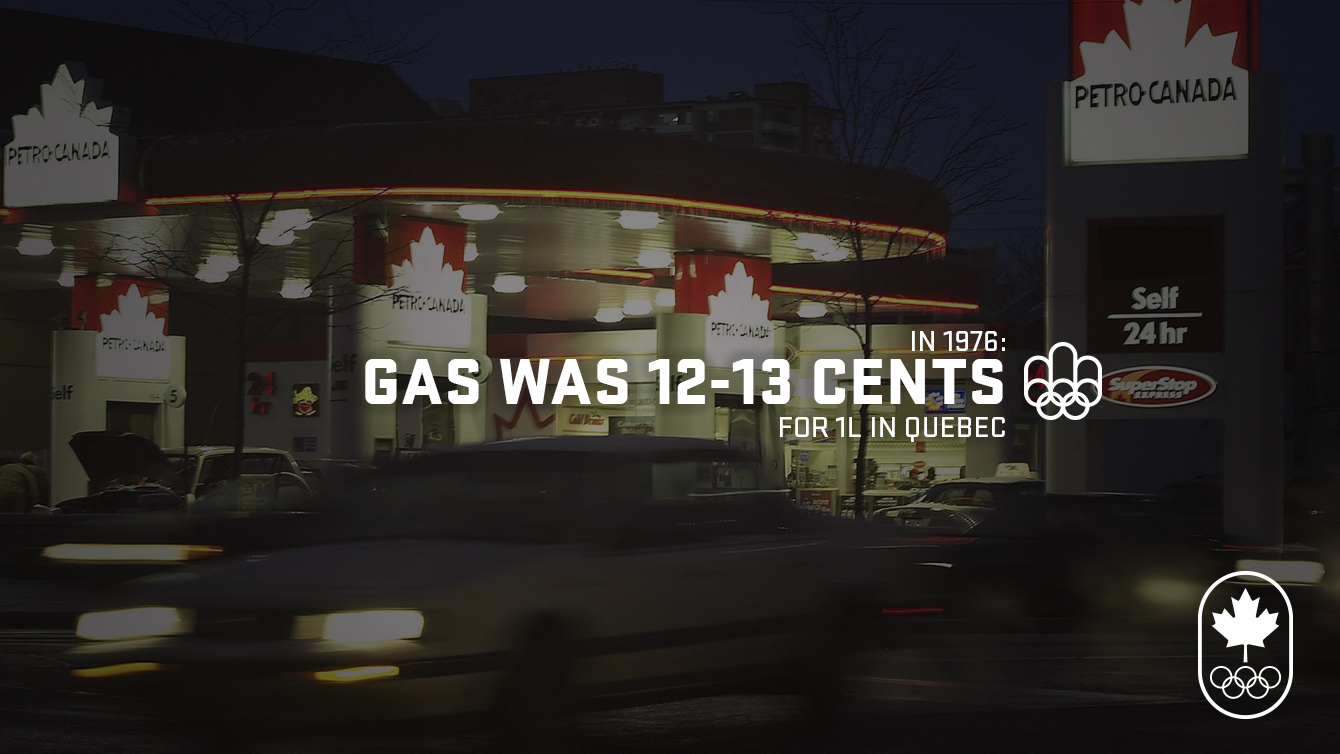 Montreal 1976: Gas prices were lovely.