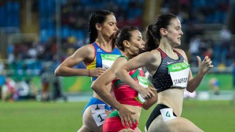 Gabriela DeBues Stafford running