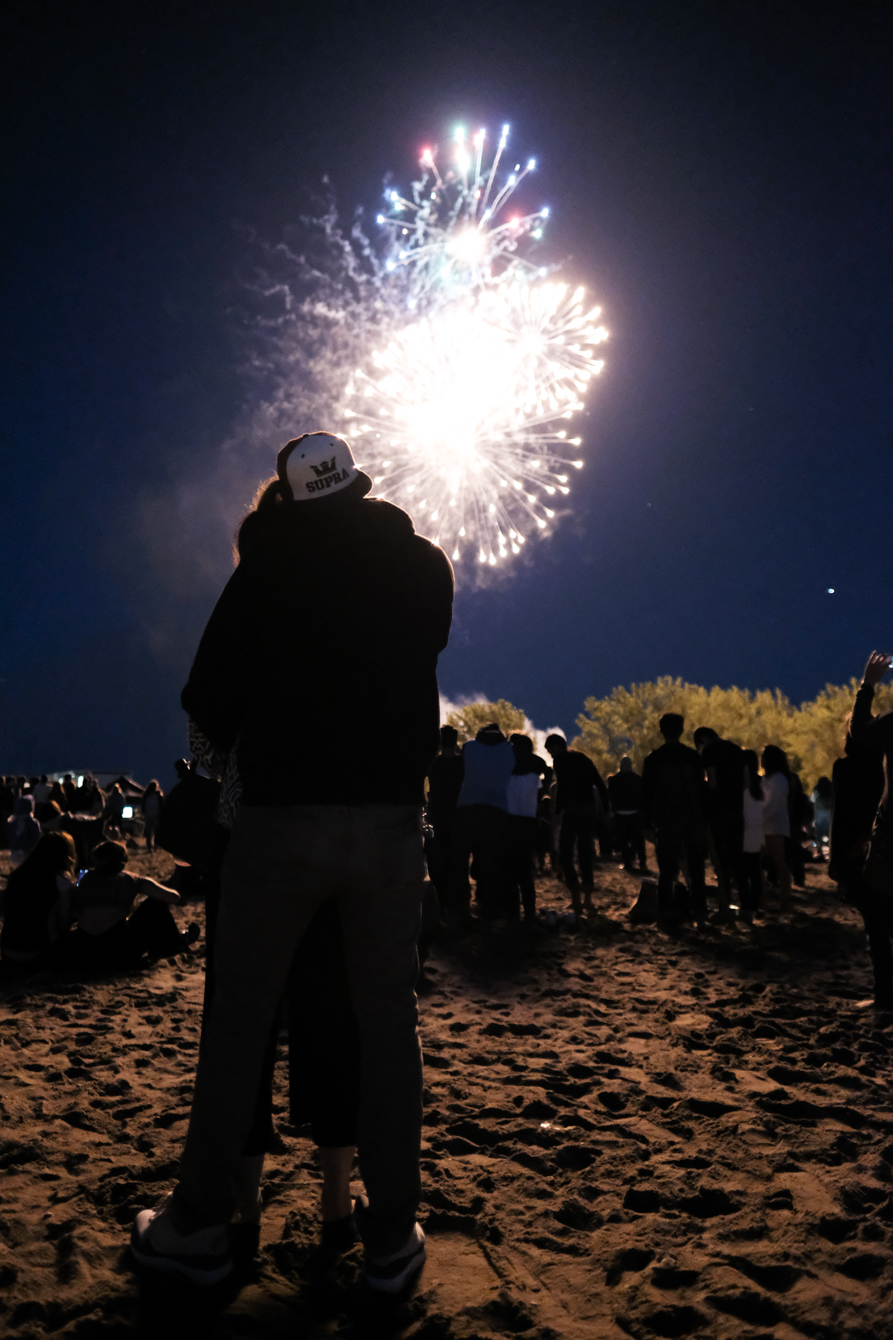 Beach Party fireworks