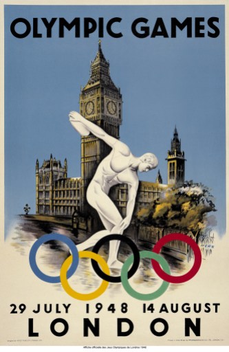 London 1948 poster London 1948 official poster / Photo via The Olympic Museum
