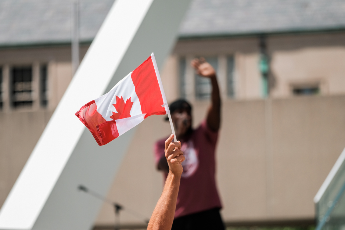 Canada's Rio 2016 Women's Rugby Sevens send-off at Toronto Nathan Phillips Square on July 26, 2016