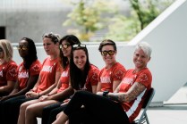 Canada's Rio 2016 Women's Rugby Sevens send-off at Toronto Nathan Phillips Square on July 26, 2016