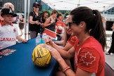 Canada's Rio 2016 Women's Rugby Sevens send-off at Toronto Nathan Phillips Square on July 26, 2016