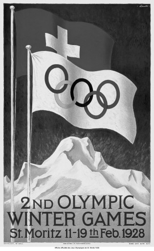 St Moritz 1928 poster St Moritz 1928 official poster / Photo via The Olympic Museum