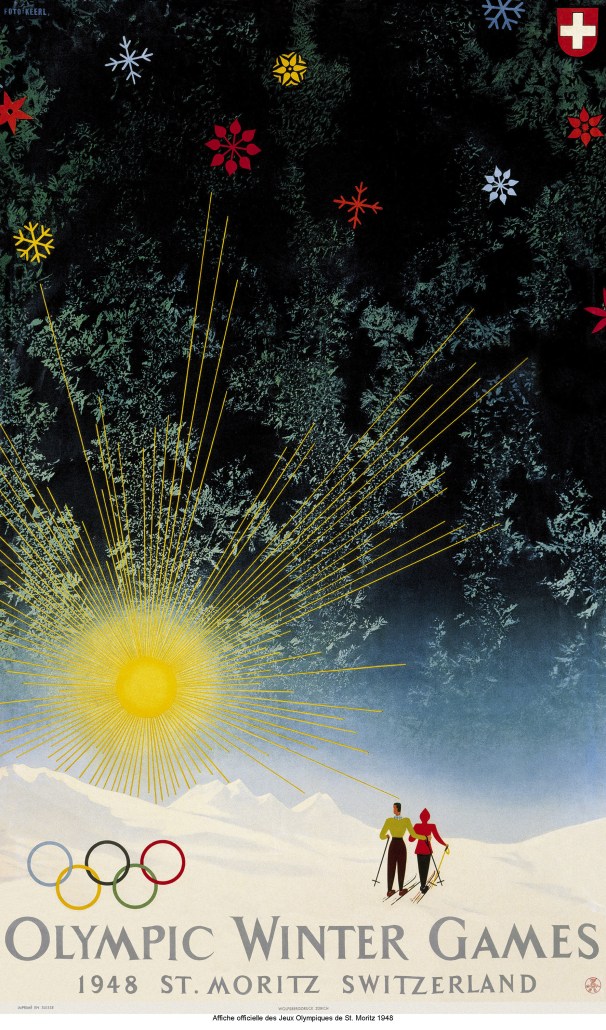 St_Moritz 1948 poster St Moritz 1948 official poster / Photo via The Olympic Museum