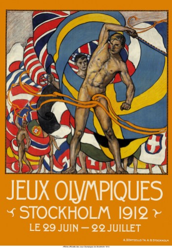Stockholm 1912 poster Stockholm 1912 official poster / Photo via The Olympic Museum