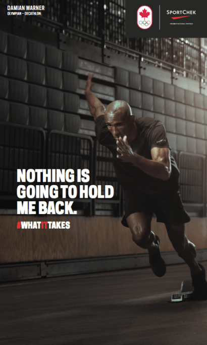 Damian Warner Decathlete Damian Warner's poster for #WhatItTakes series for Rio 2016.
