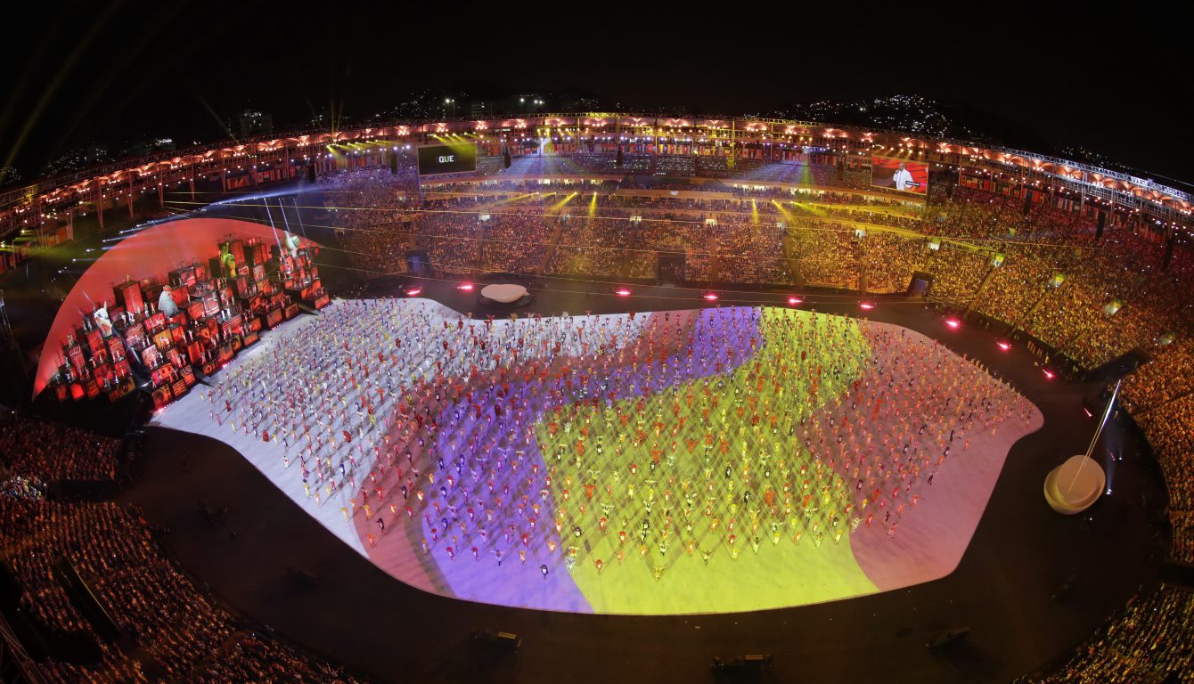 Performers dance during the opening ceremony at the 2016 Summer Olympics in Rio de Janeiro, Brazil, Friday, Aug. 5, 2016. (AP Photo/Morry Gash)
