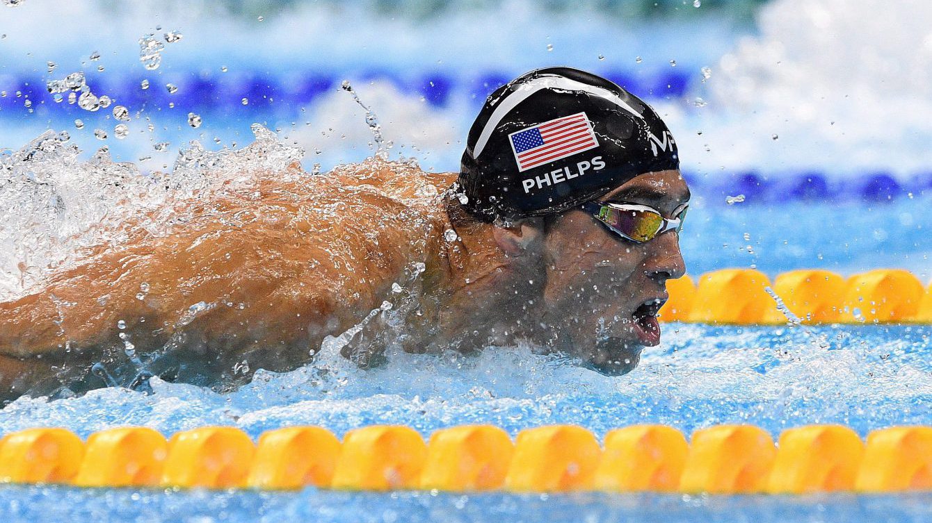 United States' Michael Phelps races the men's 4x100-metre medley relay during the 2016 Olympic Summer Games in Rio de Janeiro, Brazil on Saturday, Aug. 13, 2016. THE CANADIAN PRESS/Sean Kilpatrick