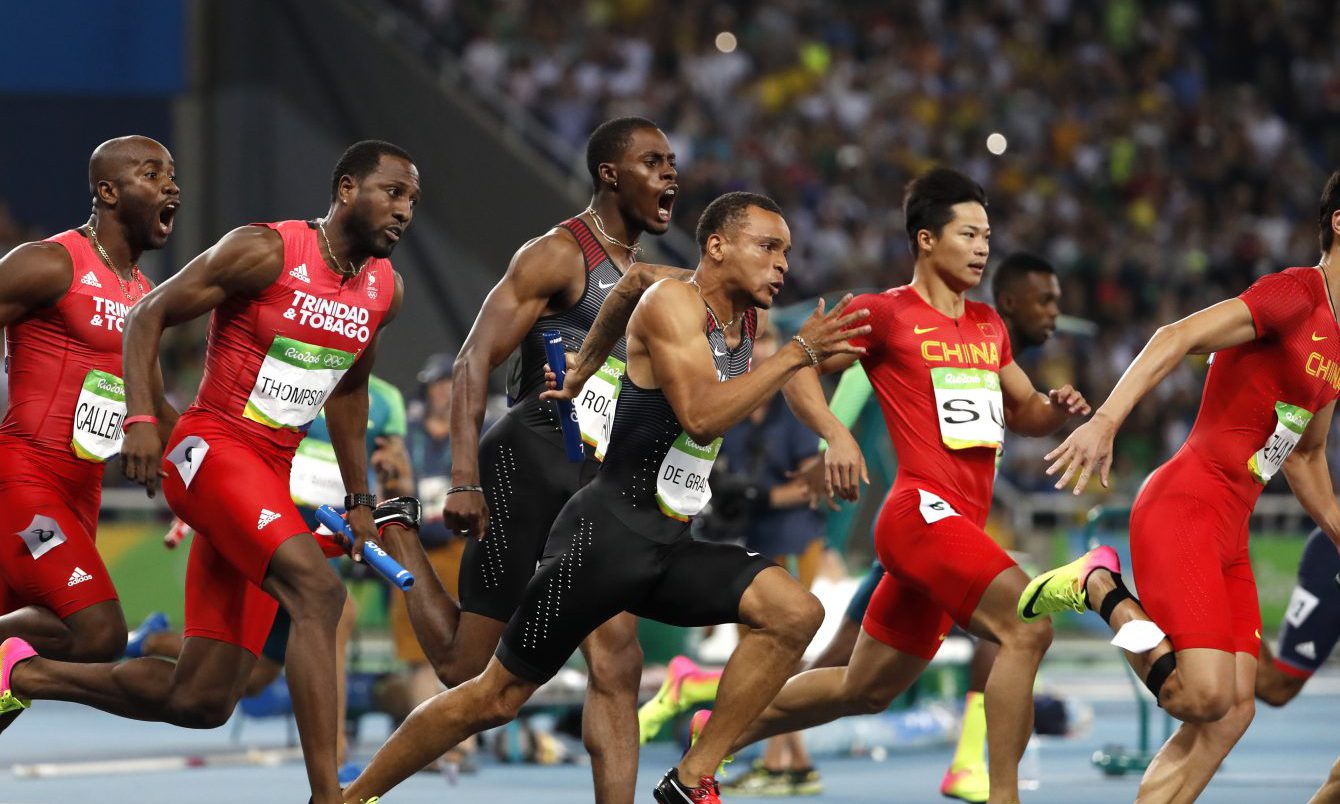 Men's 4x100 Relay, Rio 2016. August 19, 2016. COC Photo/Stephen Hosier
