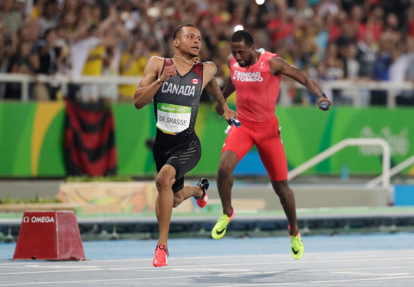 Men's 4x100 Relay, Rio 2016. August 19, 2016. COC Photo/Jason Ransom