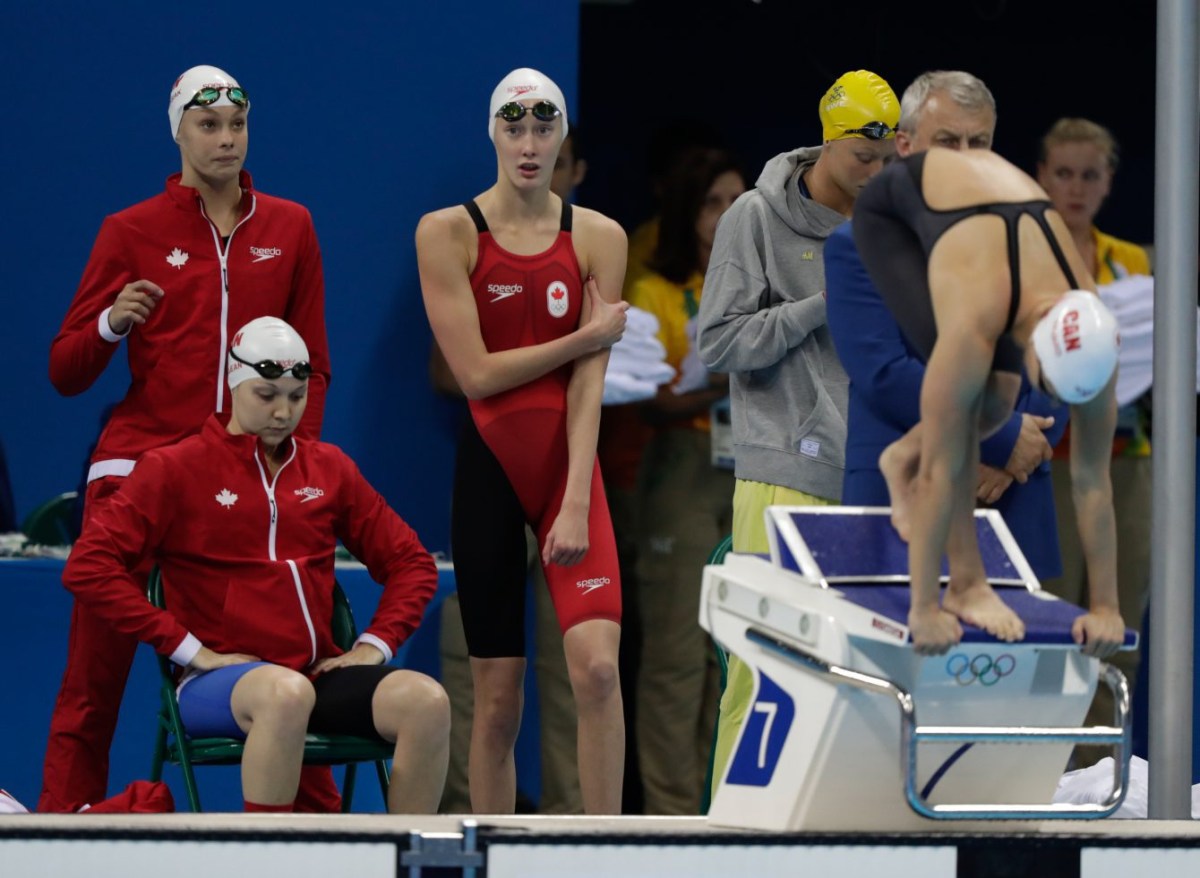 Rio 2016: 200m freestyle relay - Taylor Ruck, Brittany MacLean, Katerine Savard and Penny Oleksiak