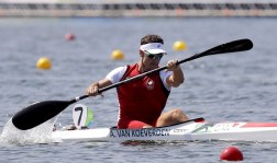 Adam Van Koeverden, Rio 2016. August 15, 2016. AP Photo/Luca Bruno