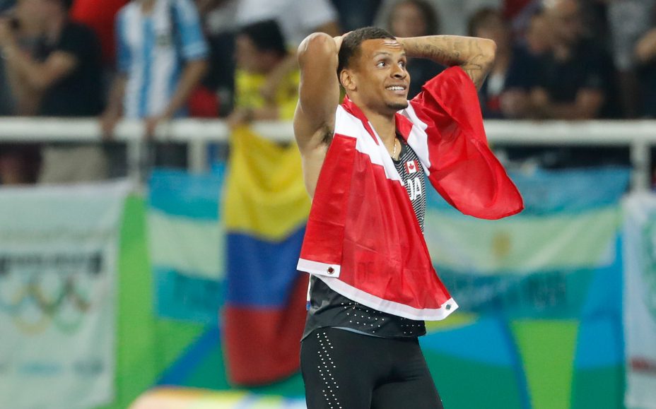 Andre De Grasse, Usain Bolt, Rio 2016, 100m, final, bronze, Olympics, Canada